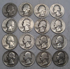 16 ($4.00 Face) 90% Silver Quarters Junk/Constitutional. #23 w — photo 1