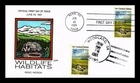 DR JIM STAMPS US COVER SAVE GRASSLAND HABITATS FDC COLLINS HAND PAINTED