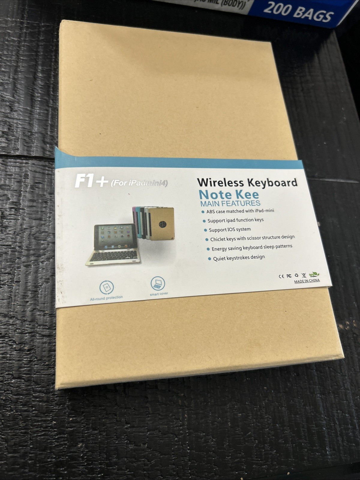 F1+ (For iPad mini4  Wireless Keyboard . Rose gold 