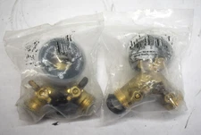 Lot of 2 Morvat Brass Garden Hose Splitter Heavy Duty 2-Way Hose Fitting