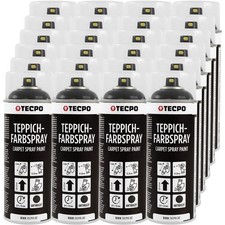24x TECPO 1K FARBSPRAY TEPPICH-SPRAY 400ml AN...