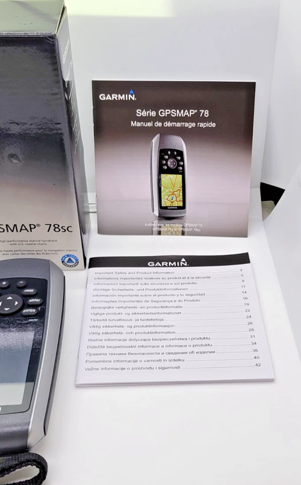 GARMIN GPSMAP 78sc HANDHELD GPS WATERPROOF GEOCACHING FISHING--PARTS/REPAIR - Image 3 of 4