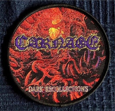 Aufnäher/Patch gewebt CARNAGE Dark Recollections NEU Death Metal TOP-Rarität!