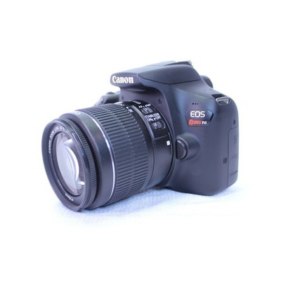 Canon EOS Rebel T6 DSLR Black Camera with EFS 18-55mm Lens, Battery, Charger