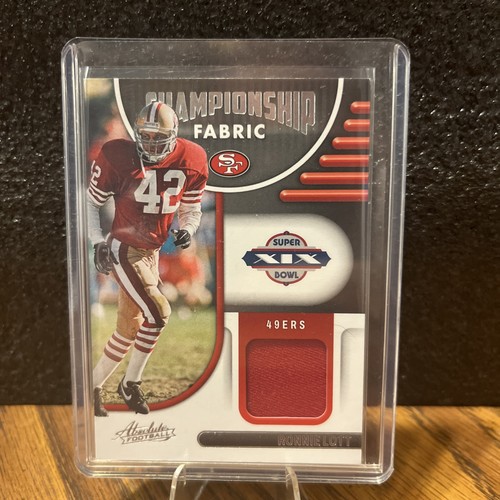 Ronnie Lott #CF-12 2022 Panini Absolute Championship Fabric card