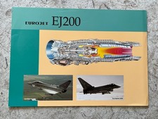Eurojet EJ200 jet engine for Eurofighter Typhoon, promo aircraft flyer /brochure