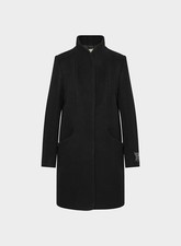 Aritzia The Cocoon Coat / Soft Italian Virgn Wool Size S Heather Black NOJR NEW