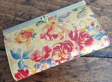 PATRICIA NASH AEGEAN BLOOMS Floral Cauchy Leather RFID FRAME WALLET
