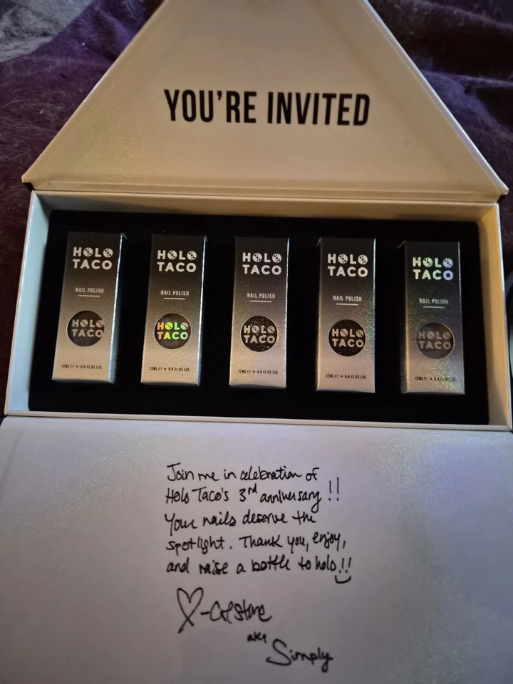 Holo Taco 3er Aniversario Gala Colección Edición Limitada Polaca Foto 2 de 3