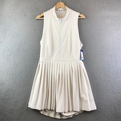 Neu Prince Pickleball Plisseekleid mit Reißverschluss vorne weiß Gr. XL - Bild 1 von 4