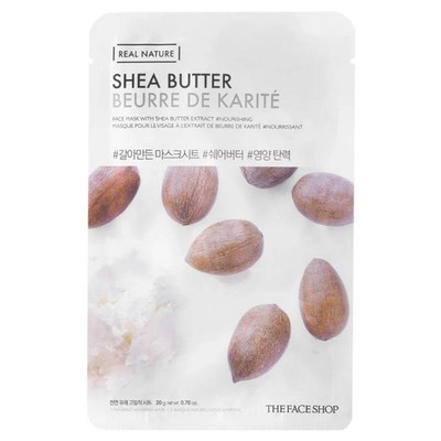 The Face Shop Real Nature Pflegende Sheabutter-Maske, 20 g
