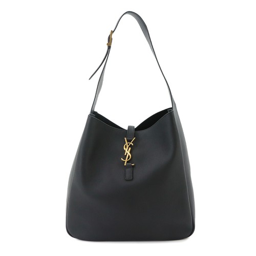 SAINT LAURENT LE 5 A 7 Large Shoulder Bag Leather Black 753837 Purse 90333848
