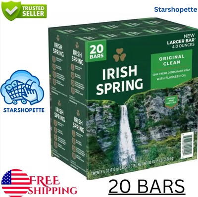 Irish Spring Bar Soap, Original Clean (4 oz., 20 ct.) Great Price