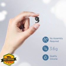 Black Silicone Ear Plugs Noise Reduction 33dB XS-L 16 Tips