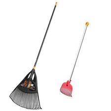 FISKARS Solid Laubbesen XL + MyFirst Fiskars Laubrechen Pink Laubharke Rechen