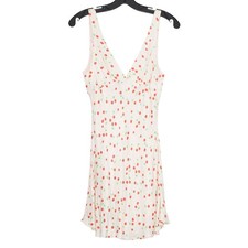 NWT Zara Dress Cherry Girl Babydoll Y2K Cottage Coquette Sundress Satin Mini XS