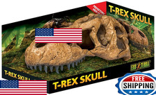 Exo Terra T-Rex Skull Terrarium Decor Reptile Hide Ornament