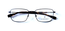 CANALI CO301 C02 AUTHENTIC NEW RIMLESS TORTOISE RECTANGULAR EYEGLASSES 54-18-142