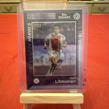 Carta parallela viola Topps Decades anni 90 Jari Litmanen /25 Ajax