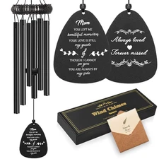 Sympathy Gifts for Loss of Mom, 30" Metal Memorial Wind Chimes for Loss of Mo...