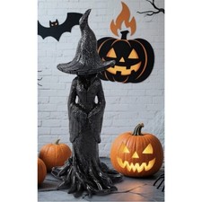 Cracker Barrel Tree Resin Witch Statue 2025 11.5" Halloween Decor - New