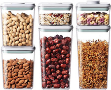 Pop Food Storage Containers Set, 6Pcs Airtight Containers with Lids for Kitchen