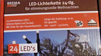 Led Lichterkette 24Er Warmweiß Kabel GrüN Innen U. Aussenbereich Mit Trafo Brema