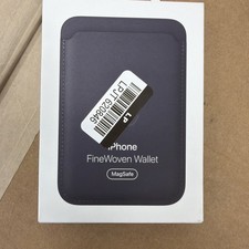 GENUINE OEM APPLE FINE WOVEN WALLET w/ MAGSAFE for iPhone 12-14-15-16 Black NEW