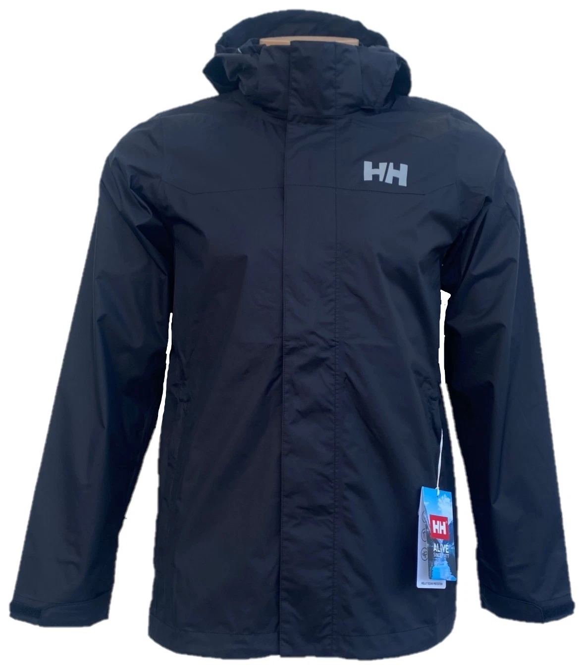 Helly Hansen Boy's Loke Rain Jacket BLACK $100, Size: 13