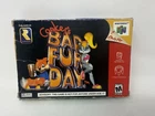 Conker's Bad Fur Day (Nintendo 64, 2001) N64 Authentic Cartridge & Box + Manual