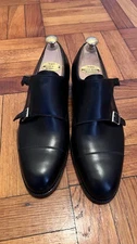Vass Shoes Budapest Handmade Double Monk Sz 9D