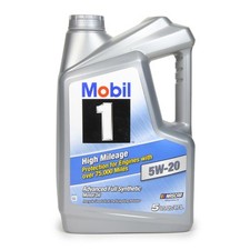 MOBIL 1 5w20 High Mileage Oil 5 Qt Bottle- MO...
