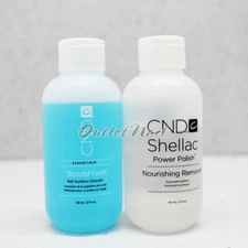 CND Shellac 2pc Set Kit Nourishing Remover 2oz +ScrubFresh 2oz/59ml