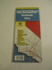 2000 AAA San Bernardino Redlands California City Street Travel Road Map-11