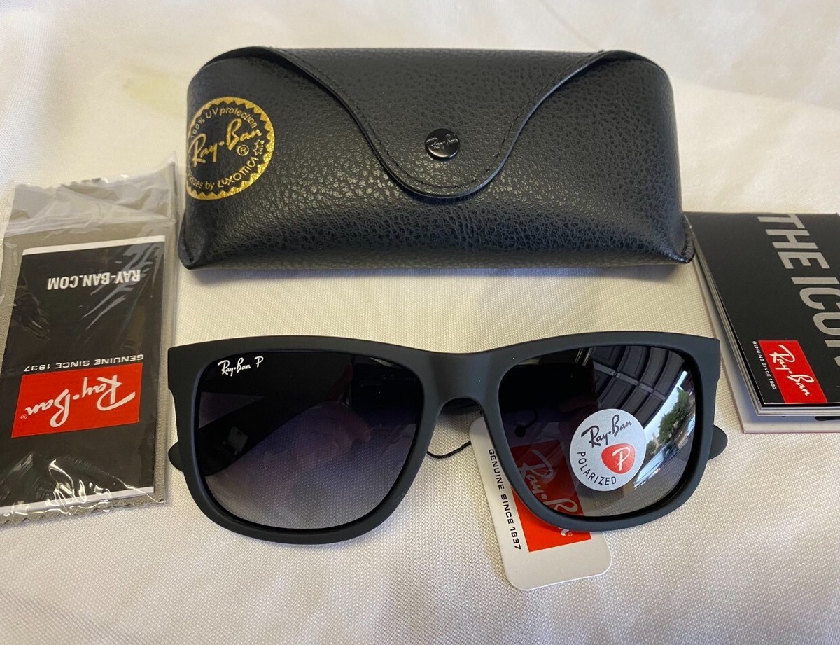 【中古美品】Ray-Ban Justin RB4169F 901 3N Ray-Ban RB4165 Justin Classic Men's Sunglasses for sale