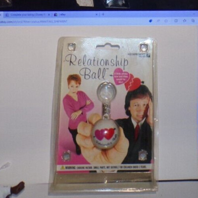 2000 Vintage Accoutrements Relationship Ball Keychain A Little Advice now & Then