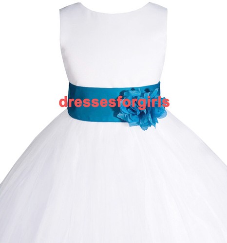 Sizes 2 to 16 New Flower Girl Wedding Pageant Holiday Communion Party Dress A108 - Picture 10 of 44