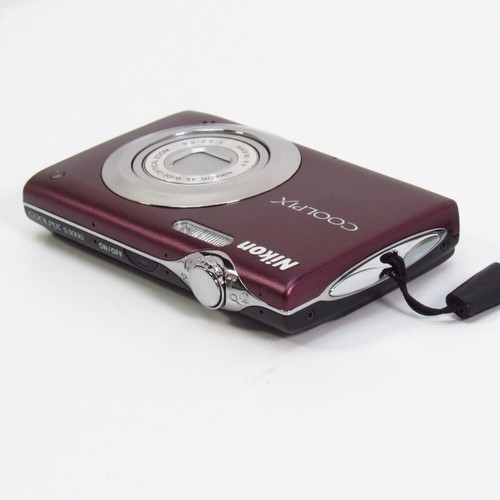 Nikon COOLPIX S3000 Digital Camera 12 MP 4X Optical Zoom Auto Focus CCD Sensor