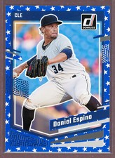 2023 Donruss Baseball Base Independence Day #98 Daniel Espino (CLE)