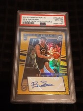 2023 Donruss Optic Ben Sheppard Rookie Optics Auto GOLD /10
