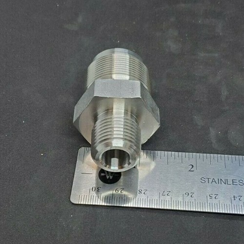 Swagelok SS-12-VCR-1-8, 3/4" Male VCR to 1/2" Male NPT, 316 Stainless - Picture 7 of 7