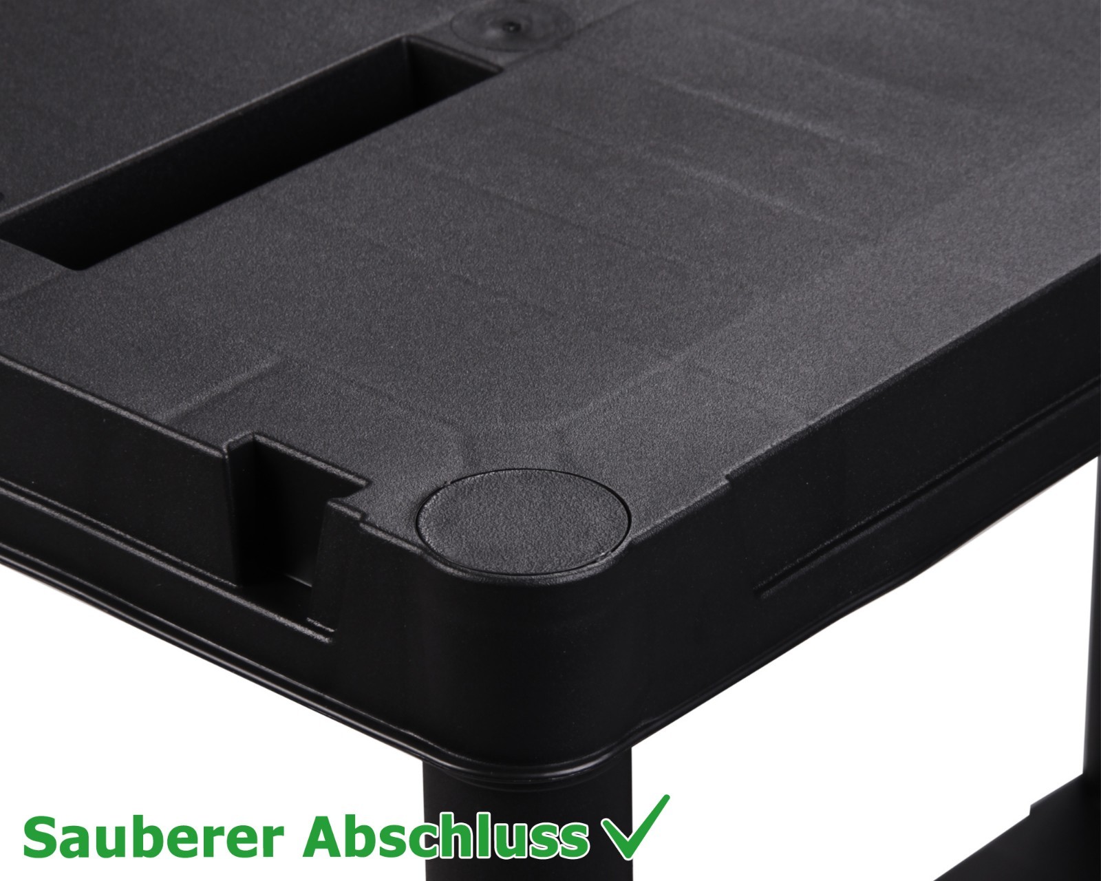 Haushaltsregal Steckregal Plastik Regal Kellerregal Campingregal Schwarz 5 Böden