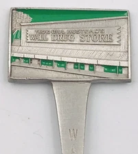 1986 Ted & Bill Hustead's Wall Drug Store South Dakota Rawcliffe Pewter Spoon