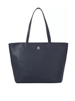 Tommy Hilfiger Damen Handtasche Shopper Th Essential Tote Corp Blau