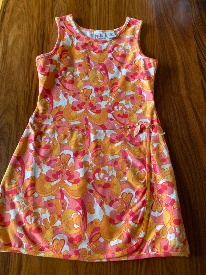 Girl’s Sz 10 Polly & Friends Sun Dress & Matching 18" Doll Dress ~Coral & Pink - Image 2 of 4
