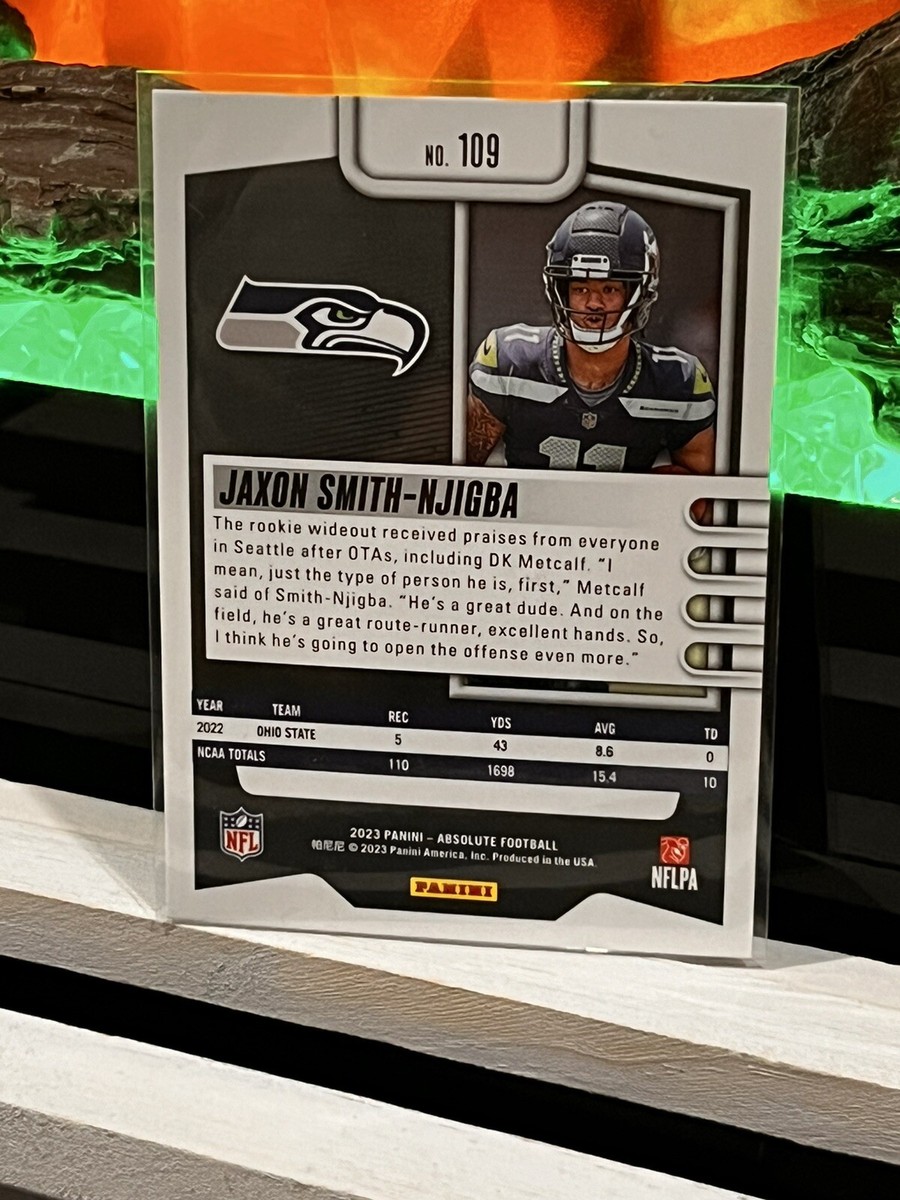 Jiyongページ Jaxon Smith Njigba 2023 Panini Absolute Football Rookie RC #109