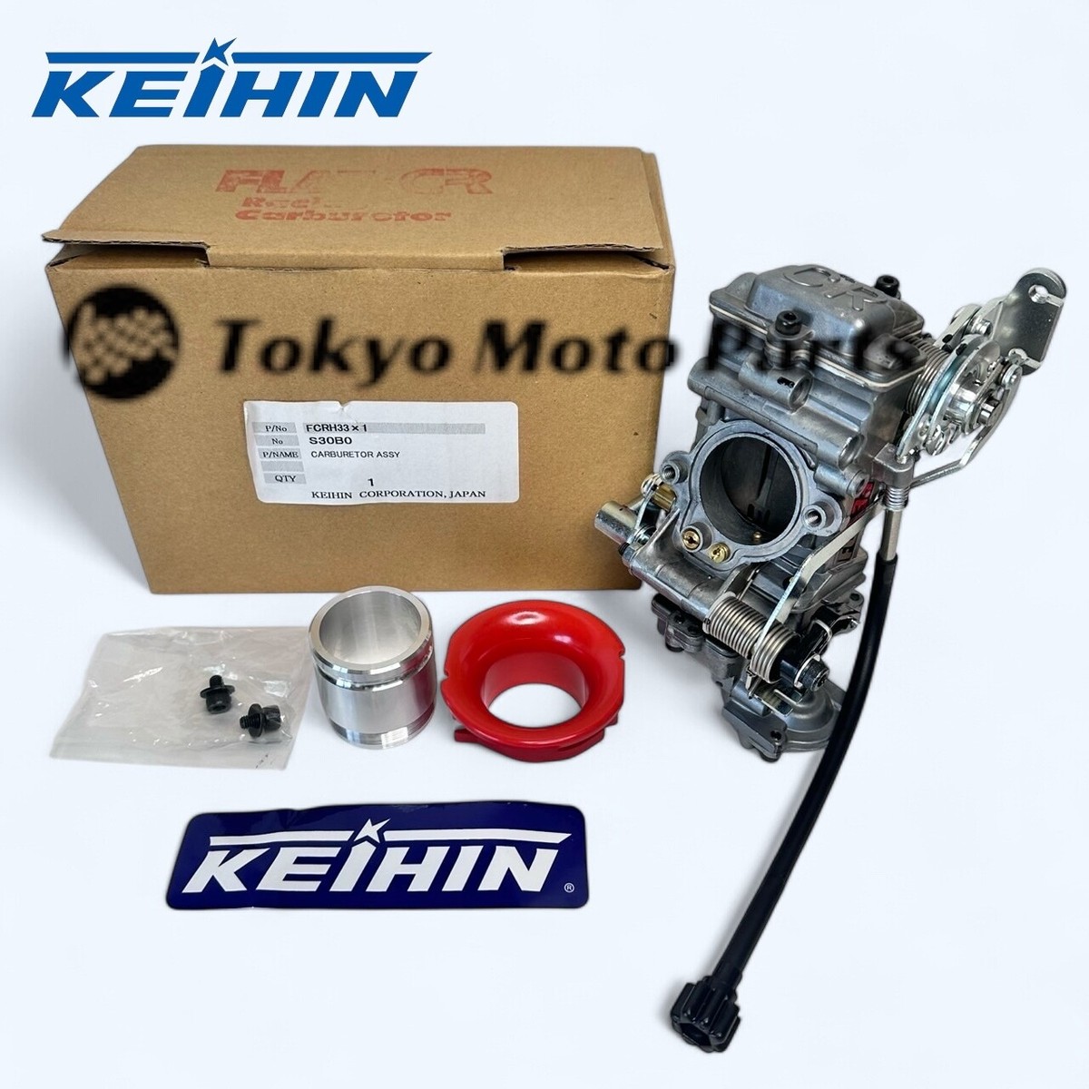 KEIHIN GENUINE FCR 33 Horizontal Carburetor | 4-Stroke