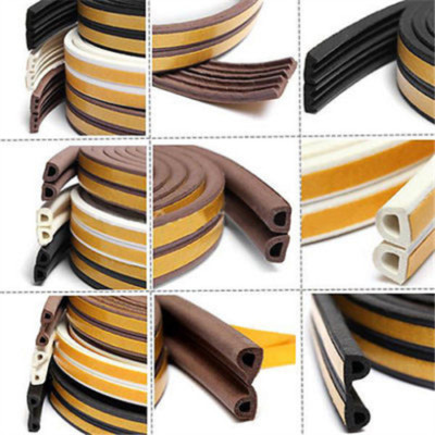 5M D E P I type Foam Self Adhesive Window Door Excluder Seal Strip Rubber Tape