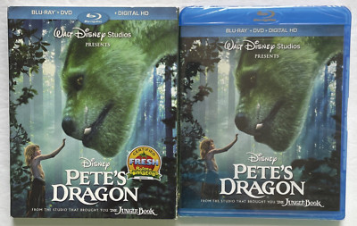 Pete's Dragon (Blu-ray, 2016) Disney Robert Redford Slipcover NEW & SEALED
