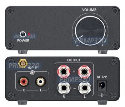 Premium 100W Mini Hi-Fi Audio Preamp Amplifier With AUX Bluetooth Inputs